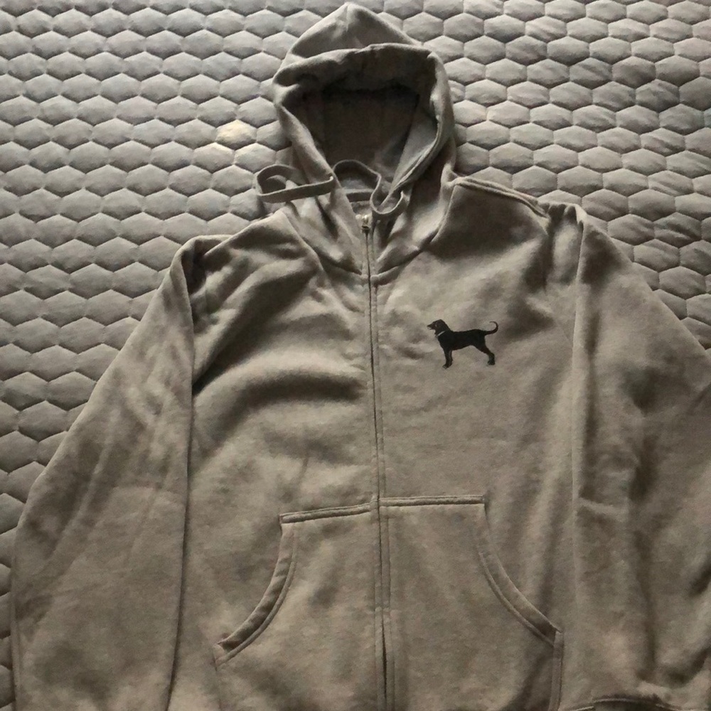 The Black dog full zip hoodie size L